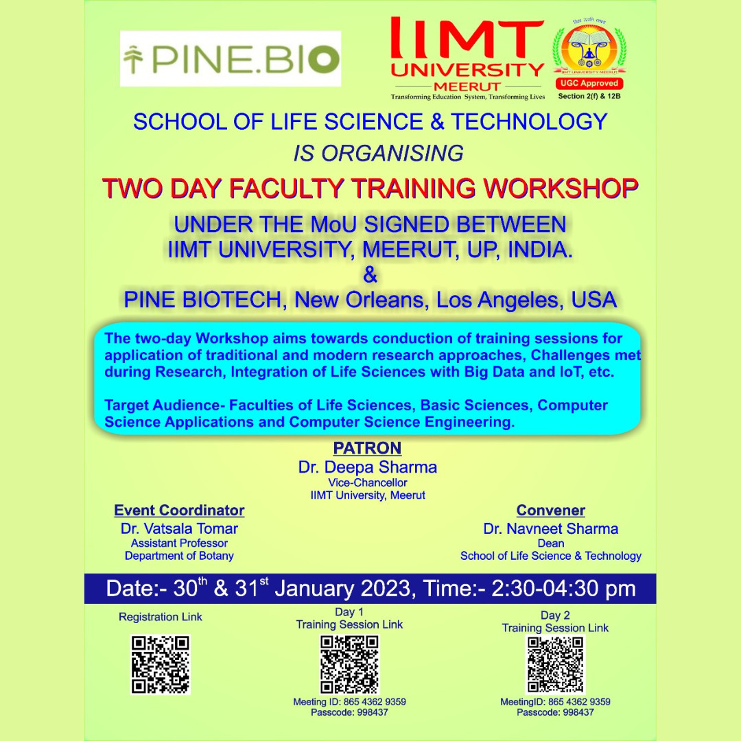 Two-day FDP workshop in collaboration with Pine Biotech