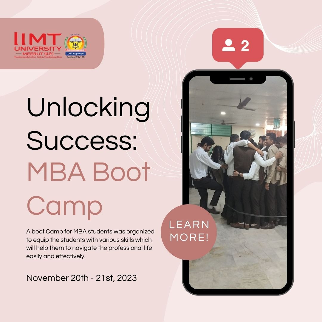 Unlocking Success: MBA Boot Camp at IIMT University