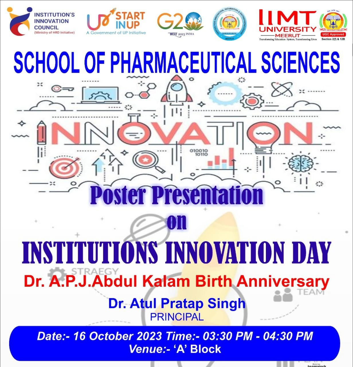  IIMT University Poster Presentation: Fostering Innovation and Creativity on Institutions Innovation Day