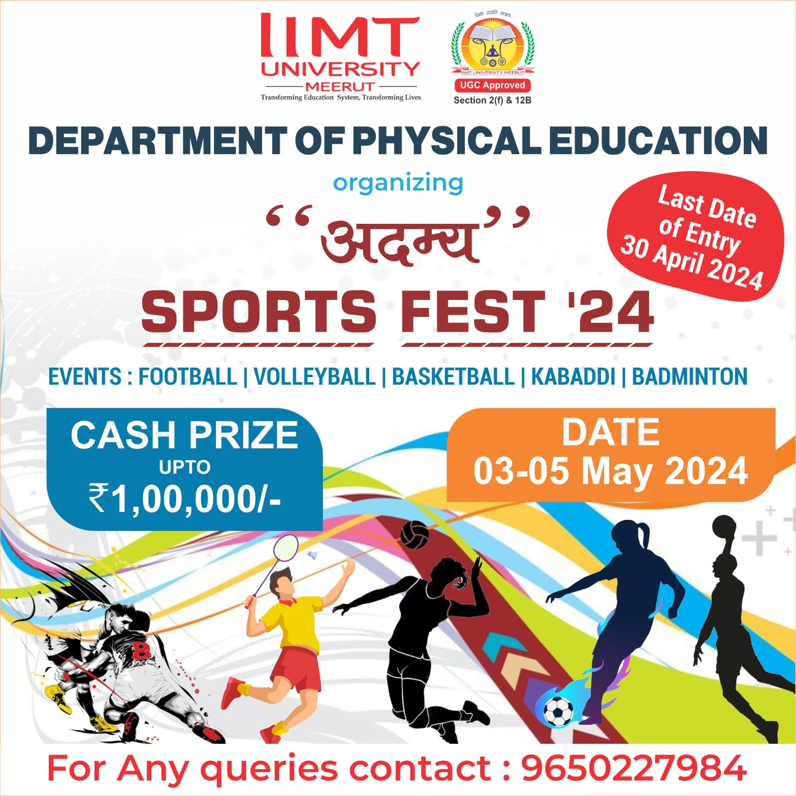 Invitation to Sports Fest: Join Us for “अदम्य”